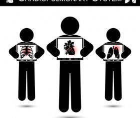 Cardiopulmonary system vector