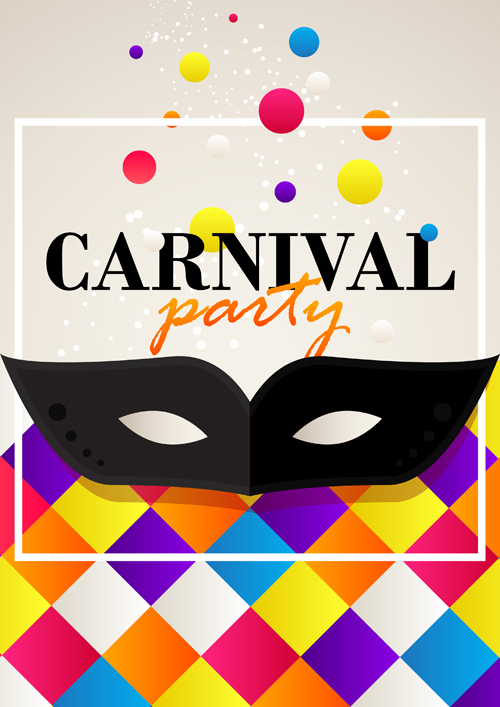 Carnival party background creative vector 02