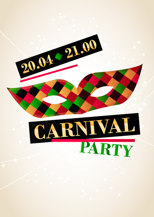 Carnival party background creative vector 03