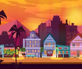 City building landscape vector graphic 03