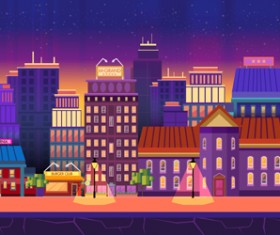 City building landscape vector graphic 04