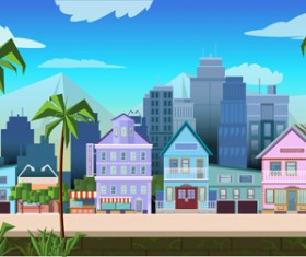 City building landscape vector graphic 05
