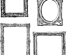Classical photo frame vector material 02