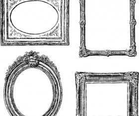 Classical photo frame vector material 04