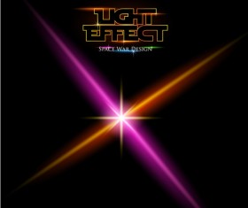 Colored light effect illustration vector 04