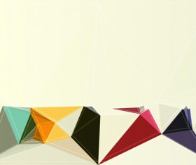 Concept polygonal vectors background art 03