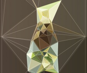 Concept polygonal vectors background art 04