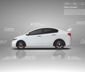 Creative car infographic design 02