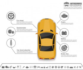 Creative car infographic design 06