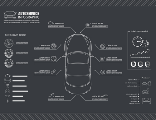 Creative car infographic design 09