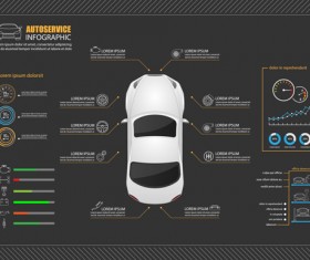 Creative car infographic design 10