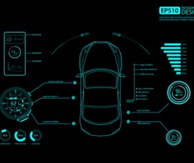 Creative car infographic design 11