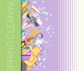 Creative spring cleaning vector background 05