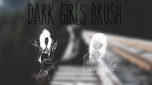 Dark Girls Photoshop Brushes