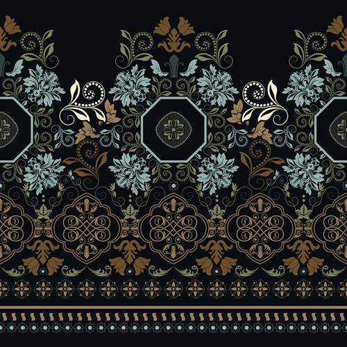 Decorative ornamental pattern seamless vector 01
