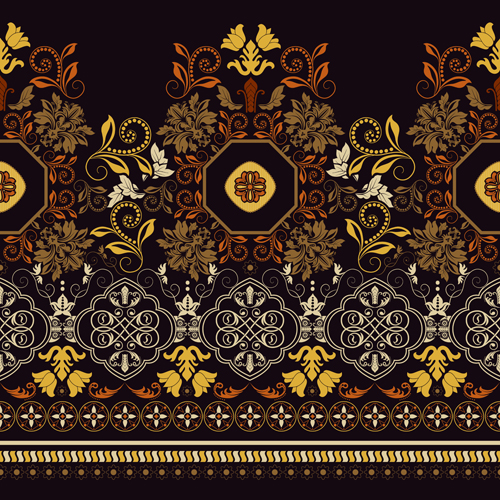 Decorative ornamental pattern seamless vector 02