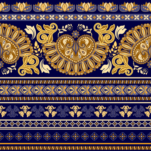 Decorative ornamental pattern seamless vector 04
