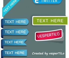 Different Rebbon With Sticker PSD