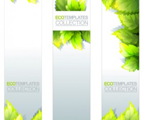 Eco banner template vector 01