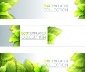 Eco banner template vector 02
