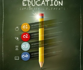 Education infographic template vector grapihcs 01