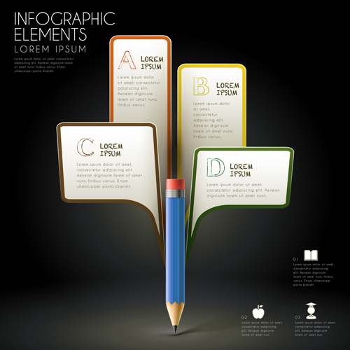 Education infographic template vector grapihcs 02