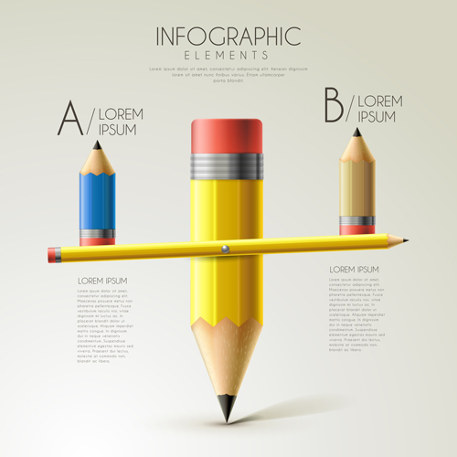 Education infographic template vector grapihcs 03