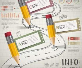 Education infographic template vector grapihcs 06