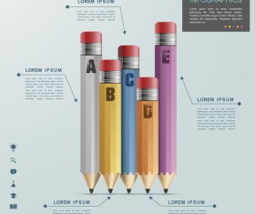 Education infographic template vector grapihcs 08