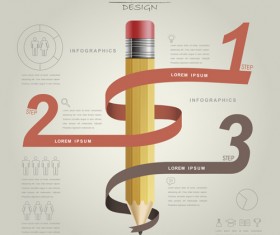 Education infographic template vector grapihcs 09