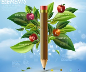 Education infographic template vector grapihcs 10