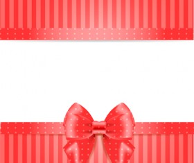 Elegant bow cards vector design 06