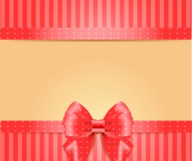 Elegant bow cards vector design 07