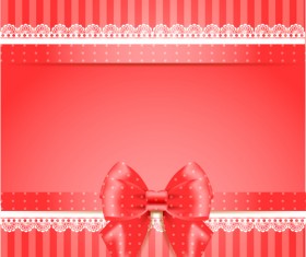 Elegant bow cards vector design 09