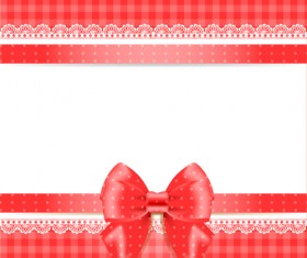 Elegant bow cards vector design 11