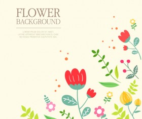 Elegant flower vintage backgrounds vector 02