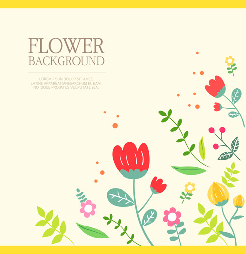 Elegant flower vintage backgrounds vector 02