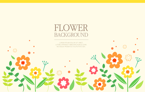 Elegant flower vintage backgrounds vector 03