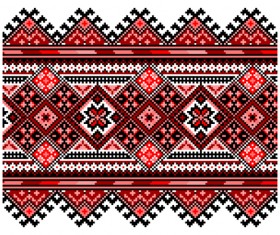 Ethnic embroider seamless pattern vector 05
