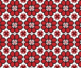 Ethnic embroider seamless pattern vector 06