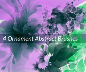 Floral Abstract Ornament Brushes