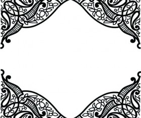 Floral frame photoshop brushes