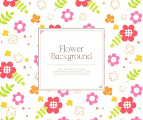 Flower seamless pattern background vector 01