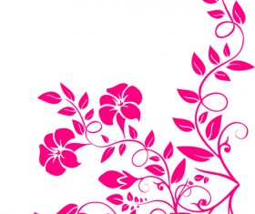 Flower with leaves brushes