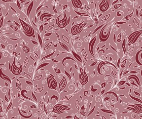 Flowers doodles seamless pattern vector 02