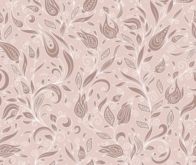 Flowers doodles seamless pattern vector 04