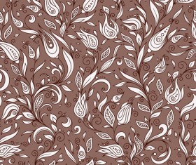 Flowers doodles seamless pattern vector 07