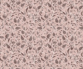 Flowers doodles seamless pattern vector 10