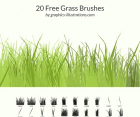 Free Grass Brushes set
