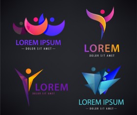 Free people logos vector set